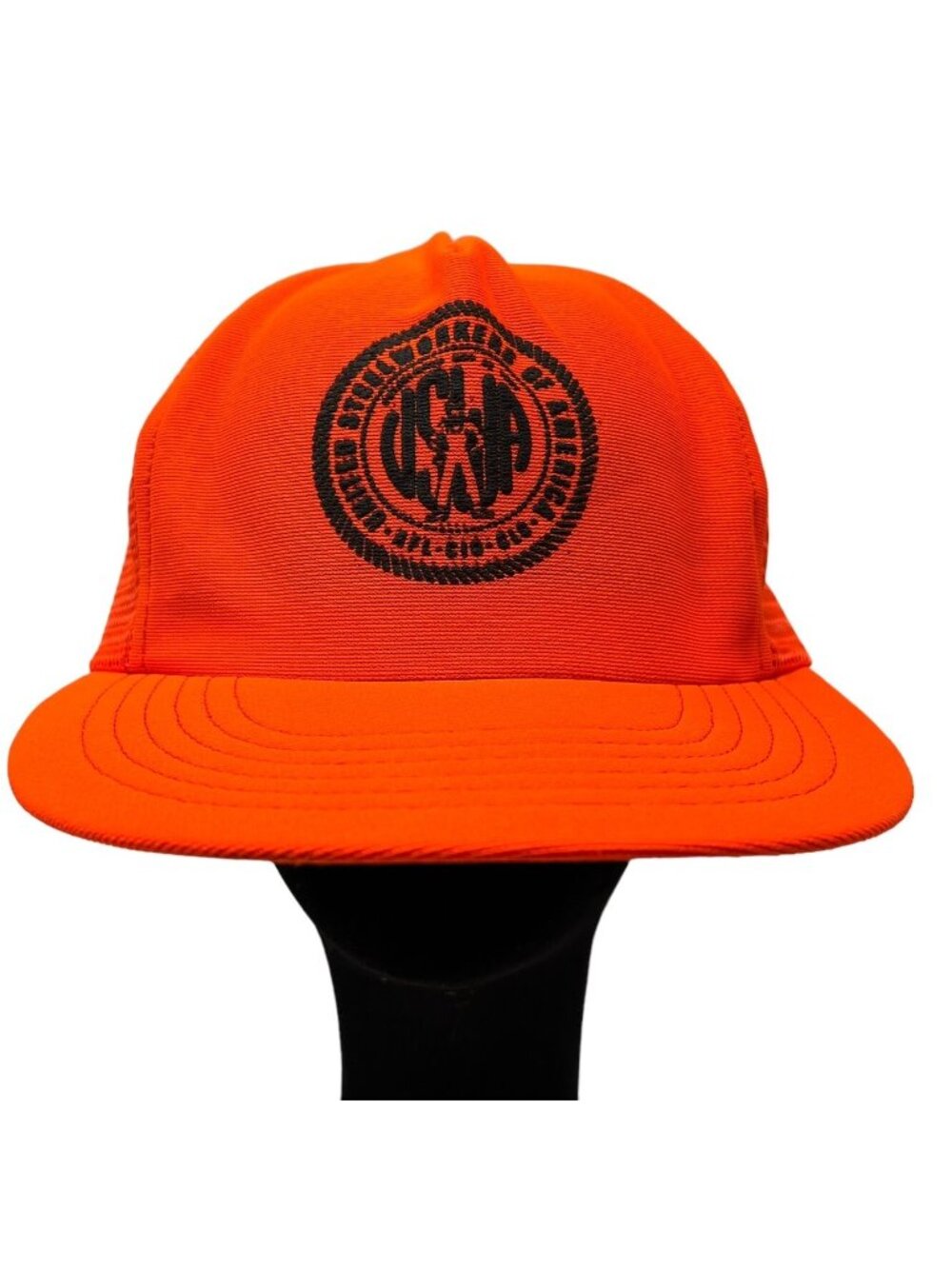 United Steelworkers of America USWA Union Vintage Mesh Trucker Snapback Hat Cap